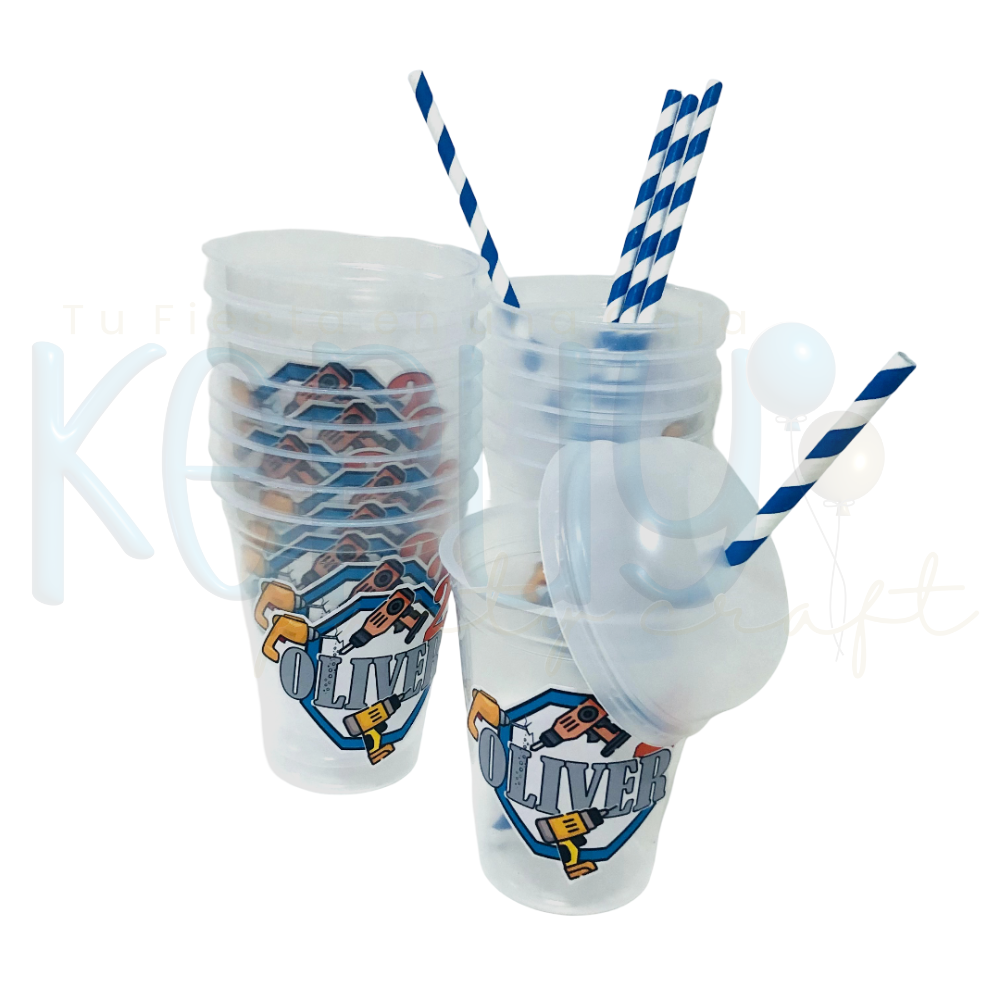 Vasos Milkshake con Sorbetes (10 Unidades) - Image 2