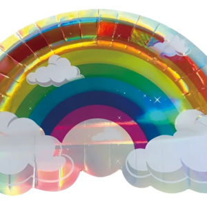 Bandejas Polipapel Descartables - Arcoiris (x6)