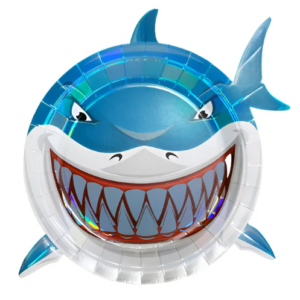 Platos Polipapel Descartables - Tiburón (x6)